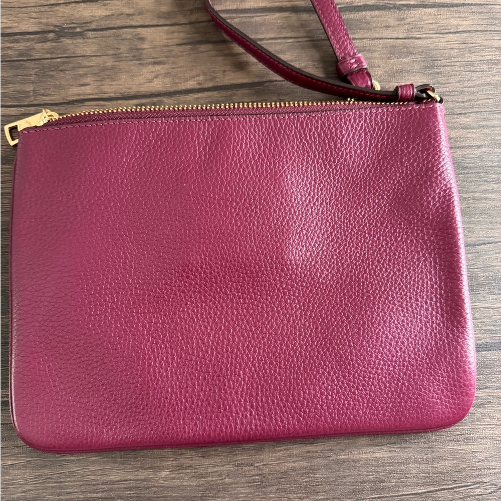 Coach Maroon and Blue Pouch - Picture 5 of 8